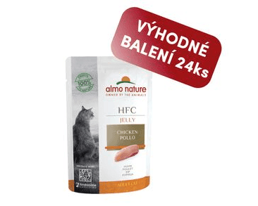 ALMO NATURE HFC JELLY - KUŘECÍ PRSA V ŽELÉ 55G VÝHODNÉ BALENÍ 24KS