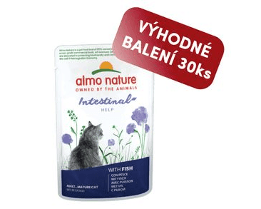 ALMO NATURE HOLISTIC INTESTINAL HELP - RYBA 70G VÝHODNÉ BALENÍ 30KS