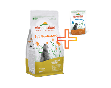 ALMO NATURE LIFE MAINTENANCE - S ČERSTVÝM KRŮTÍM 400G + 1 KAPSIČKA ZDARMA