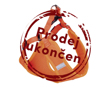 NOBBY HRUDNÍ POSTROJ XS NEON ORANŽOVÁ SLEVA 10% VÝPRODEJ