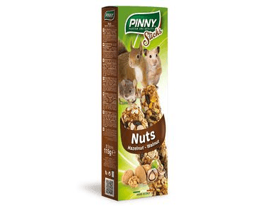 PINNY TYČINKA S OŘECHY PRO HLODAVCE 115G EXP 07/2025 SLEVA 20%