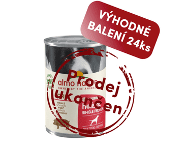 ALMO NATURE HOLISTIC MONOPROTEIN - VEPŘOVÁ 400G VÝHODNÉ BALENÍ 24KS