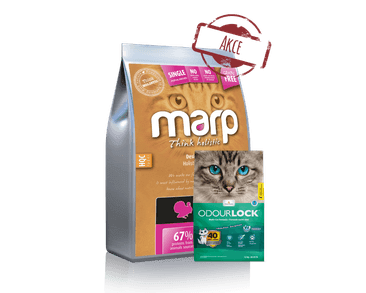 MARP HOLISTIC TURKEY CAT - KRŮTÍ BEZ OBILOVIN PRO KOČKY 12KG + KOČKOLIT 6KG ZDARMA