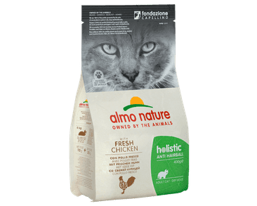 ALMO NATURE FUNCTIONAL DRY - ANTI-HAIRBALL KUŘE A RÝŽE 2KG EXP 04/2021 SLEVA 20%