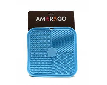 AMARAGO LÍZACÍ PODLOŽKA HRANATÁ 20X20CM SVĚTLE MODRÁ