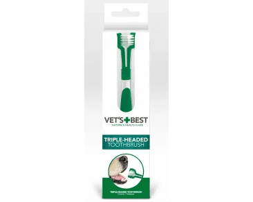 VET'S BEST KARTÁČEK NA ZUBY SE 3 HLAVICEMI