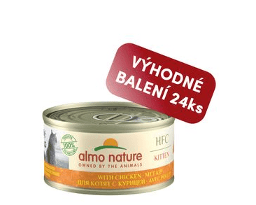 ALMO NATURE HFC KUŘECÍ PRO KOŤATA 70G VÝHODNÉ BALENÍ 24KS