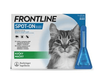 FRONTLINE SPOT-ON CAT A.U.V. SOL 3 X 0,5 ML