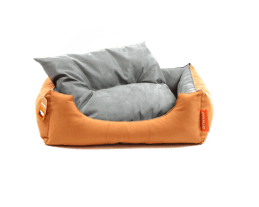 AMINELA PELÍŠEK S POLŠTÁŘEM L ORANŽOVÁ/ŠEDÁ 80X70CM
