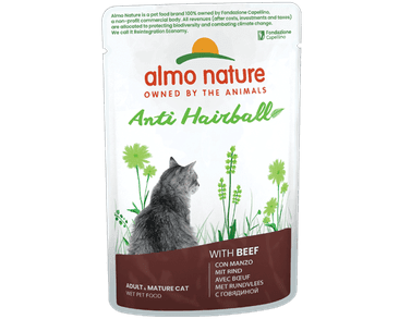 ALMO NATURE HOLISTIC ANTIHAIRBALL S HOVĚZÍM 70G VÝHODNÉ BALENÍ 30KS