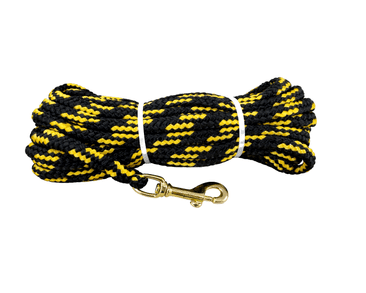 BAFPET STOPOVACÍ VODÍTKO Z DUTÉHO LANA - ČERNO-ŽLUTÁ