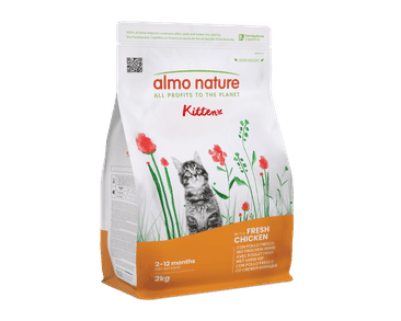 ALMO NATURE KITTEN -  PRO KOŤATA S ČERSTVÝM KUŘECÍM 2KG