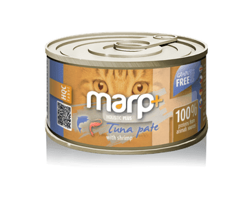 MARP HOLISTIC PLUS KONZERVA PRO KOČKY – TUŇÁKOVÉ PATÉ S KREVETAMI 70G