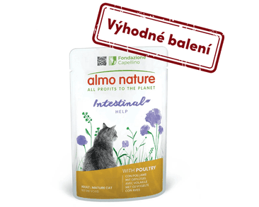 ALMO NATURE HOLISTIC INTESTINAL HELP - S KUŘECÍM 70G VÝHODNÉ BALENÍ 30KS