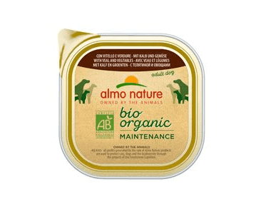 ALMO NATURE BIO ORGANIC S TELECÍM A ZELENINOU 300G VÝHODNÉ BALENÍ 9KS