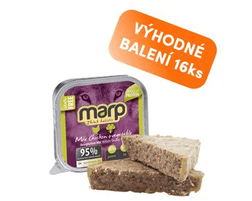 MARP MIX VANIČKA PRO PSY KUŘE+ZELENINA 16X100G