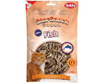 NOBBY STARSNACK CAT SUŠENÉ RYBIČKY ANČOVIČKY 85G