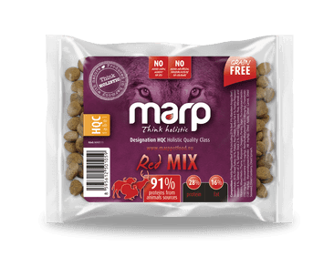 MARP HOLISTIC RED MIX - HOVĚZÍ,KRŮTÍ,ZVĚŘINA BEZ OBILOVIN VZOREK 70G