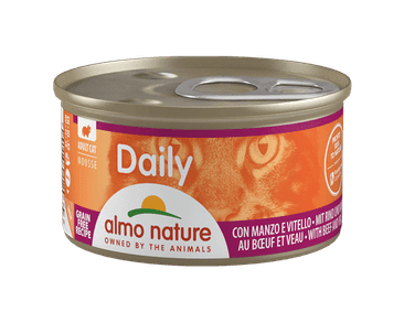 ALMO NATURE DAILY PĚNA S HOVĚZÍM A TELECÍM 85G