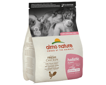 ALMO NATURE HOLISTIC PUPPY XS-S - KUŘE A RÝŽE 2KG