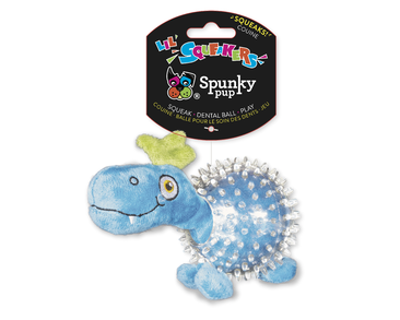 DINOSAURUS V PRŮHLEDNÉM MÍČKU SPUNKY PUP 17CM