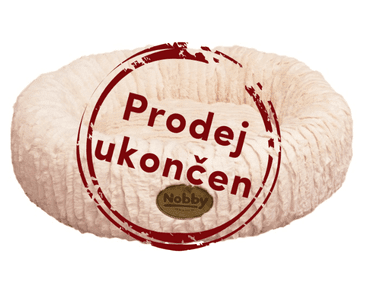 NOBBY NOVA DONUT PLYŠOVÝ PELÍŠEK LOSOSOVÁ 45CM SLEVA 10%