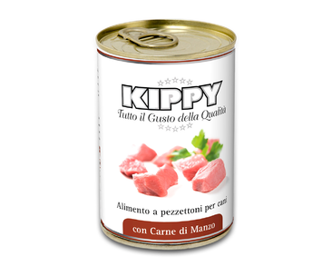 KIPPY DOG KOUSKY HOVĚZÍHO MASA V ŽELÉ 400 G VÝPRODEJ