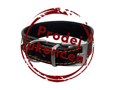 KOŽENÝ OBOJEK CARBON, ROZŠÍŘENÝ - ORANŽOVÁ