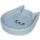 Nobby Kitty Face keramická miska pro kočku modrá 13x16x3cm