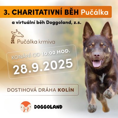 3. charitativní běh Pučálka + virtuální běh Doggoland