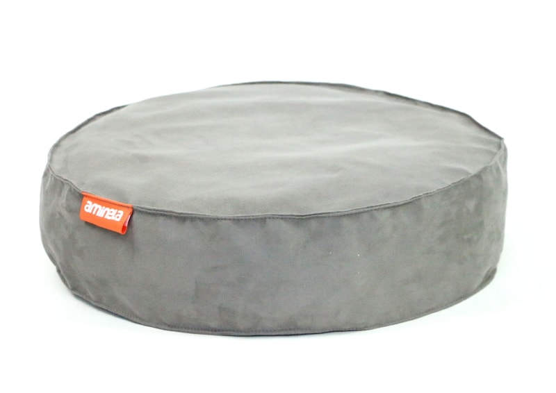 Kulatý pelíšek Aminela Full comfort 60/15cm šedá