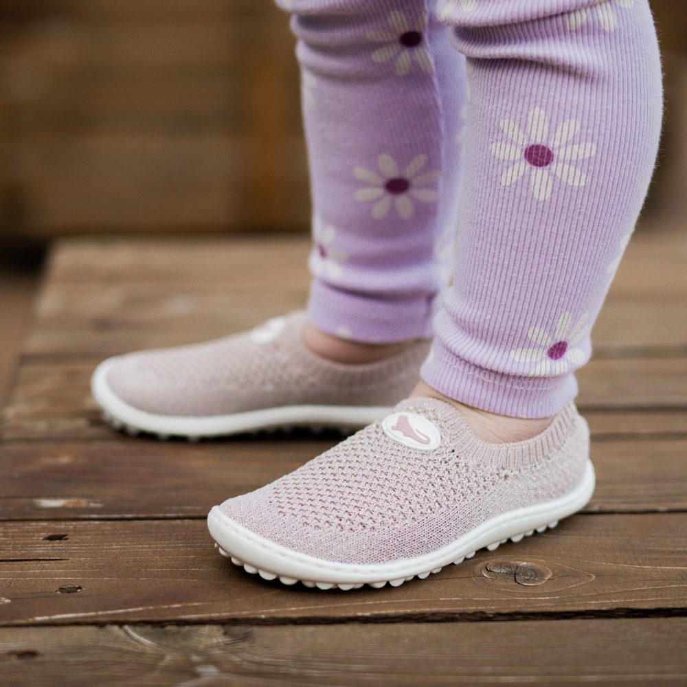 Leguano LEGUANITO SCIO Rose Dětské barefoot tenisky