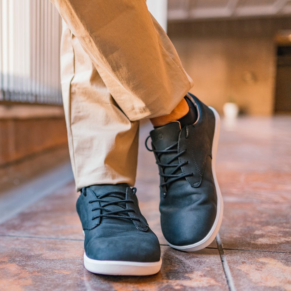 Xero Shoes GLENN M Black White Pánské barefoot tenisky