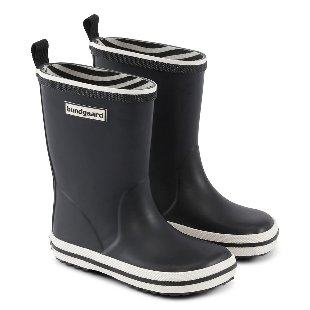 BUNDGAARD CLASSIC RUBBER BOOT Black | Dětské barefoot holínky - 24