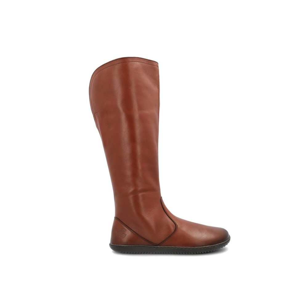 GROUNDIES MILA WOMEN Camel Dámské barefoot kozačky