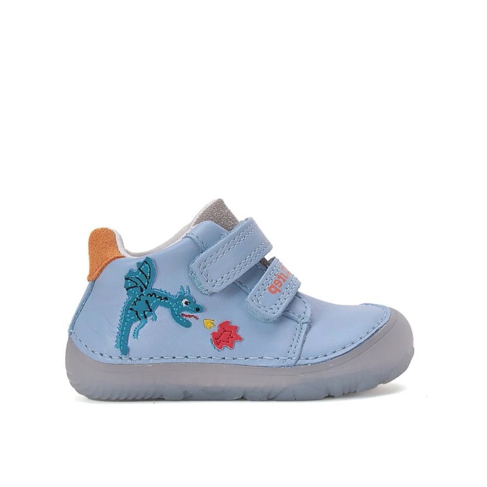 D.D.STEP S070 51698 CELOROČNÍ TENISKY Blue Dětské barefoot tenisky