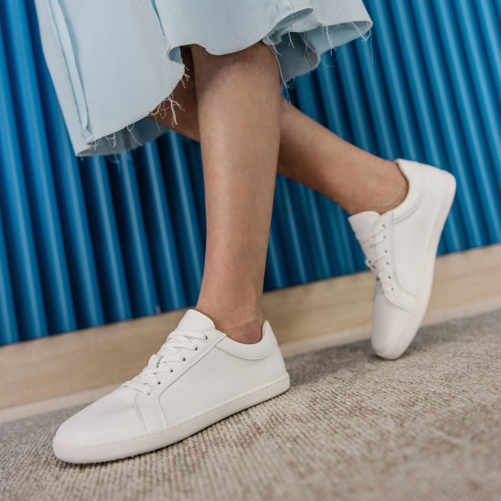 SHAPEN TENISKY FEELIN Uni White Leather Barefoot tenisky