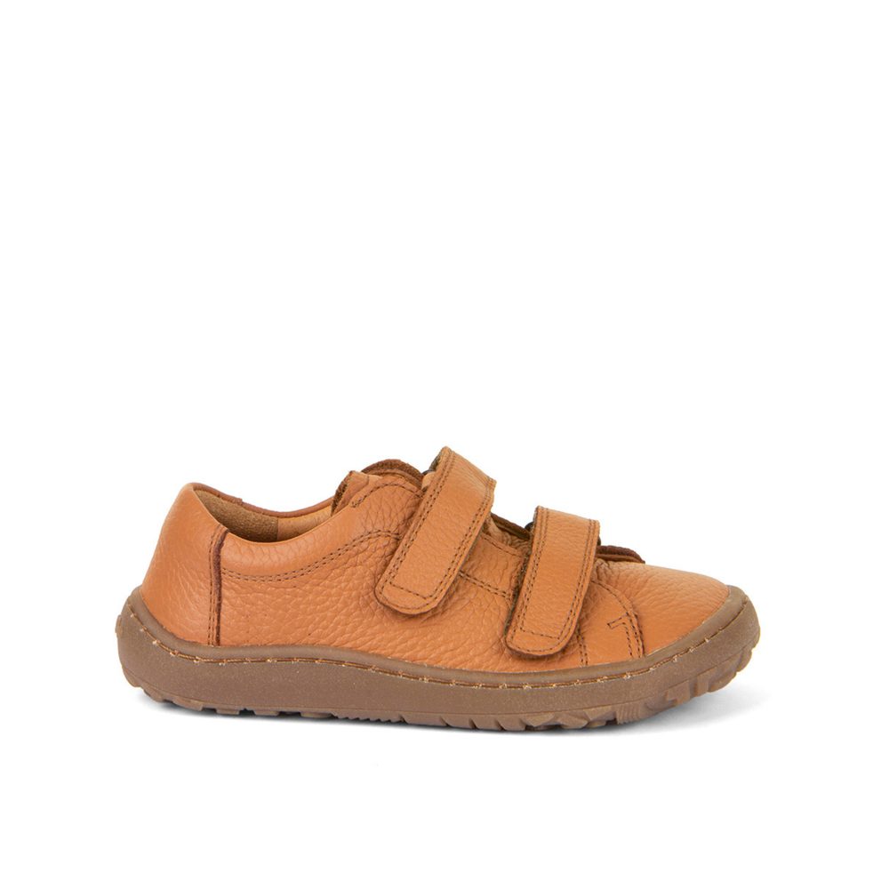 FRODDO TENISKY LEATHER Cognac Dětské barefoot tenisky