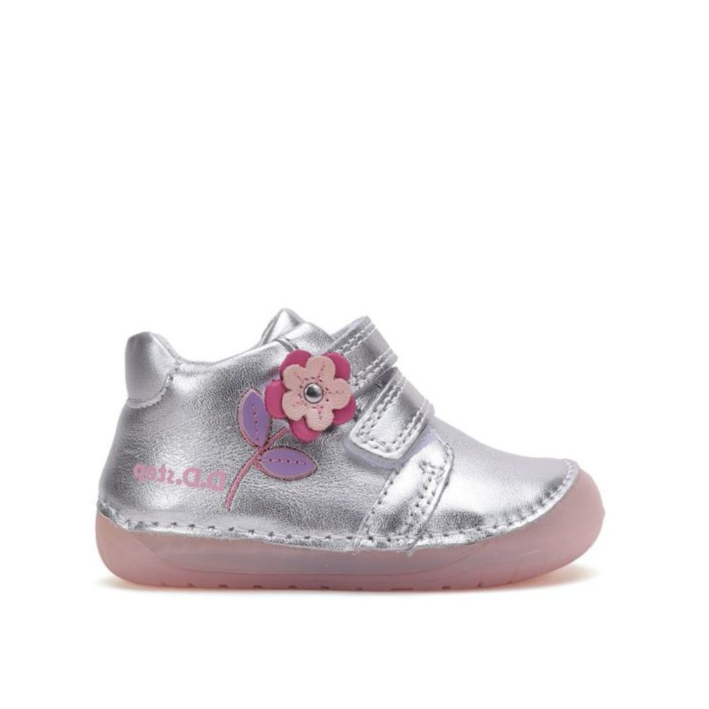 D.D.STEP S073 41578A CELOROČNÍ TENISKY Silver Dětské barefoot tenisky