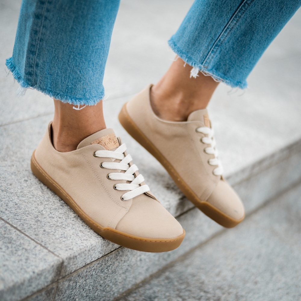 CRAVE WOODSTOCK Beige Barefoot tenisky