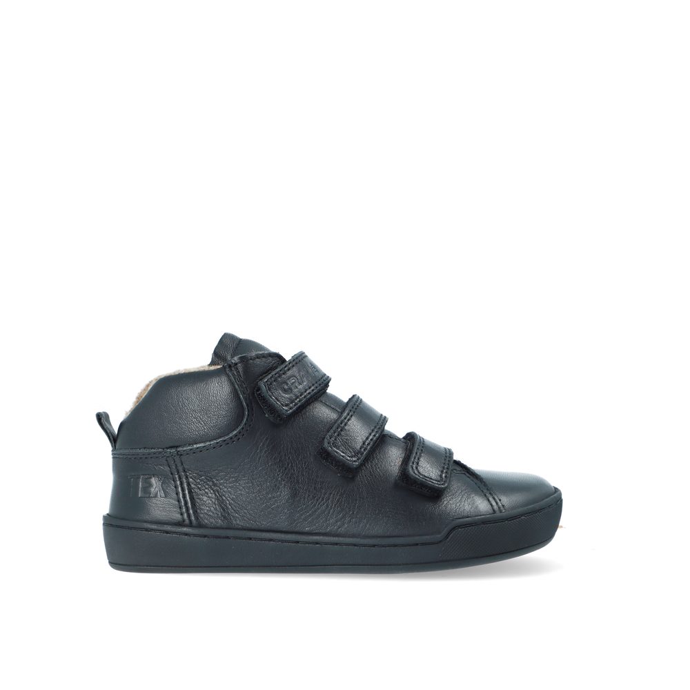 CRAVE RIGA WINTER Black Dětské zimní zateplené barefoot boty