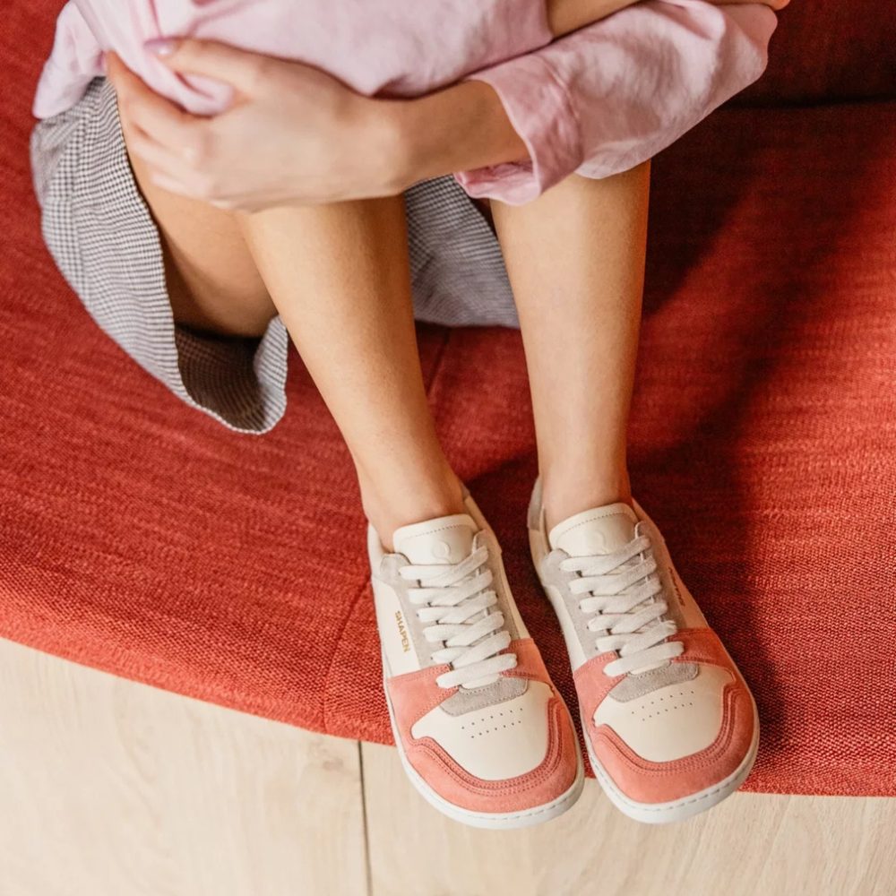 SHAPEN TENISKY RE:WIND Peach Leather Barefoot tenisky