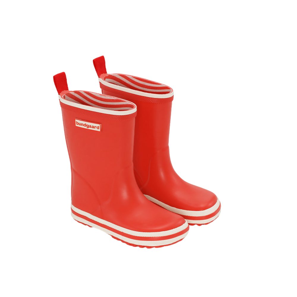 BUNDGAARD CHARLY HIGH Red Dětské barefoot holínky
