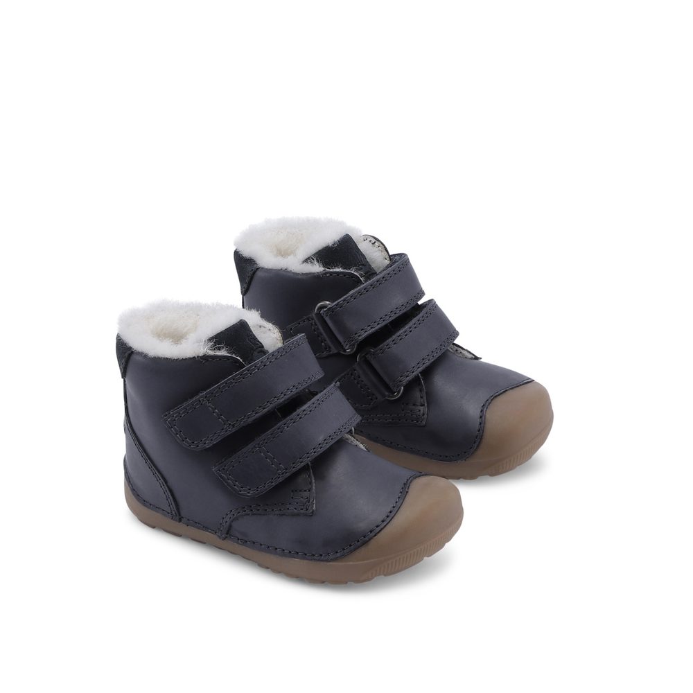 BUNDGAARD PETIT MID WINTER Navy WS Dětské zimní zateplené barefoot boty