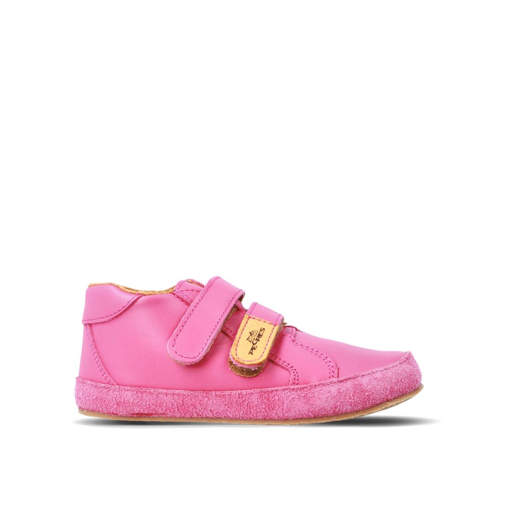 PEGRES BOSÉ TENISKY B1408 Pink Dětské barefoot tenisky