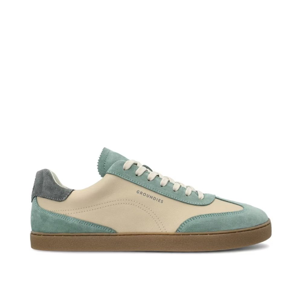 GROUNDIES PANAMA Beige/Sage green Barefoot tenisky