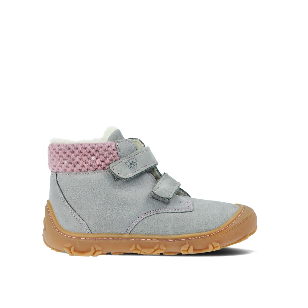 RICOSTA NICO Frost/Rose Dětské zimní zateplené barefoot boty