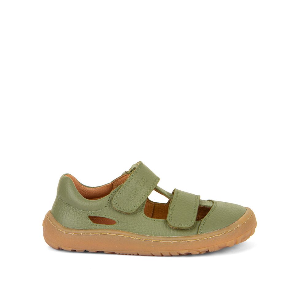 FRODDO SANDAL VELCRO II Olive Dětské barefoot sandály