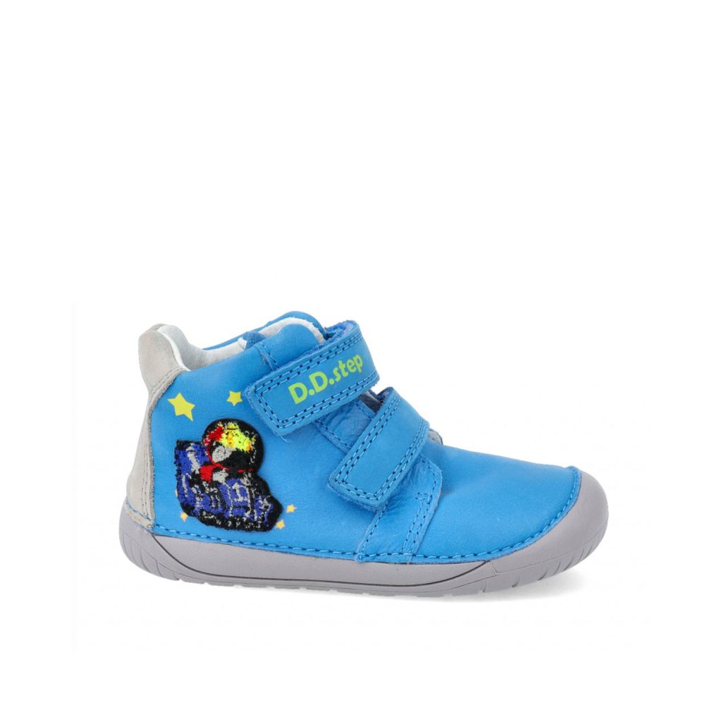 D.D.STEP S070 974A CELOROČNÍ TENISKY Světle Modré Dětské barefoot tenisky