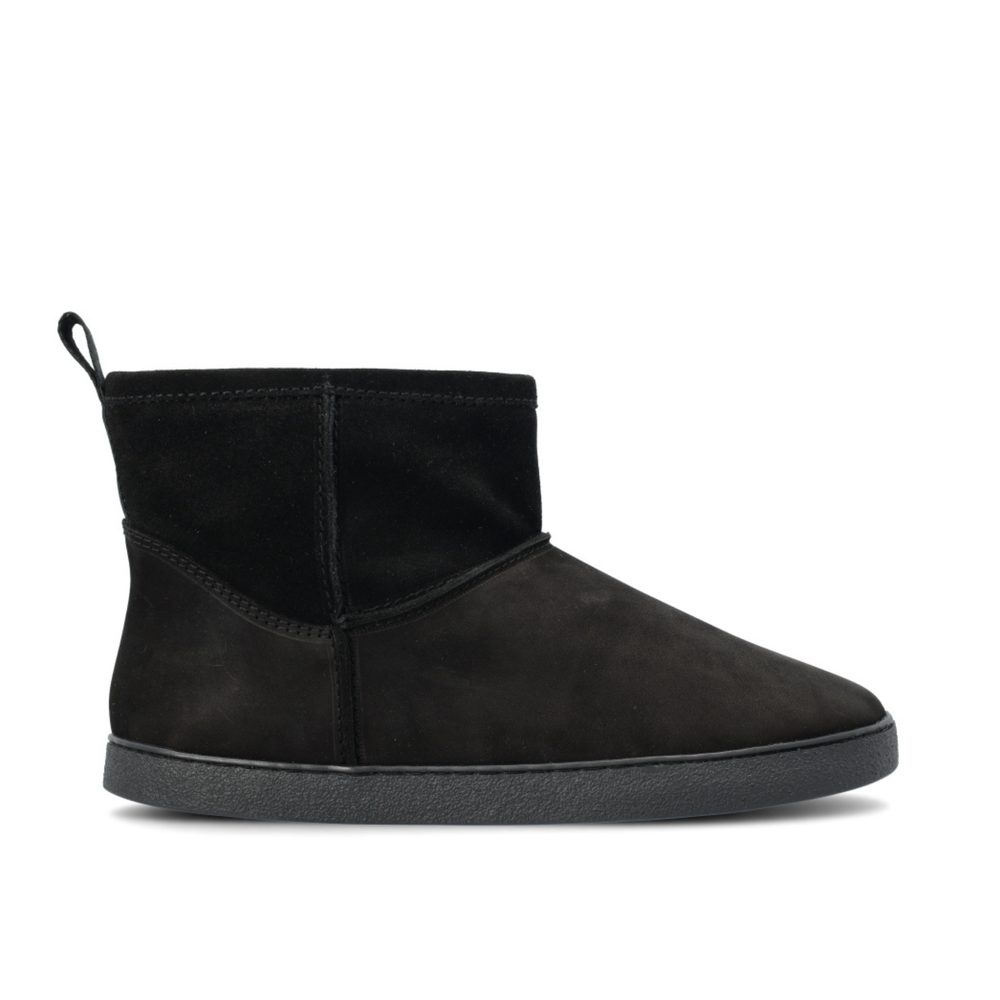 GROUNDIES COZY BOOT Low Black Dámské barefoot válenky